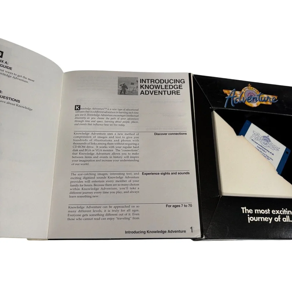 1990s Knowledge Adventure Educational Software CD ROM 8 Disks Vintage PC‎ Game